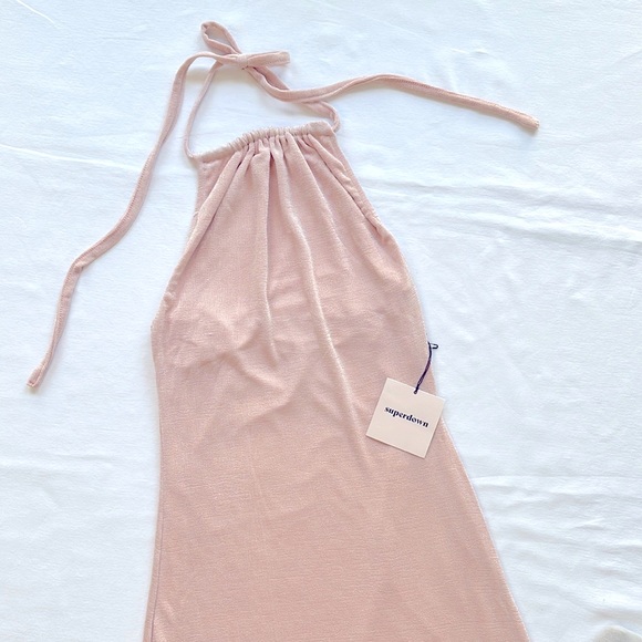 Superdown Halter Formal Maxi Dress Size Medium Pink - Picture 5 of 10